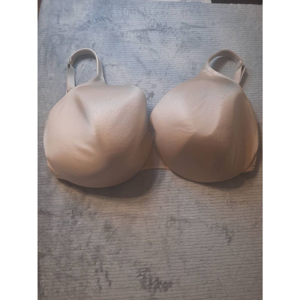 Cacique Lightly Lined Full Coverage Lace Bra 38K Beige